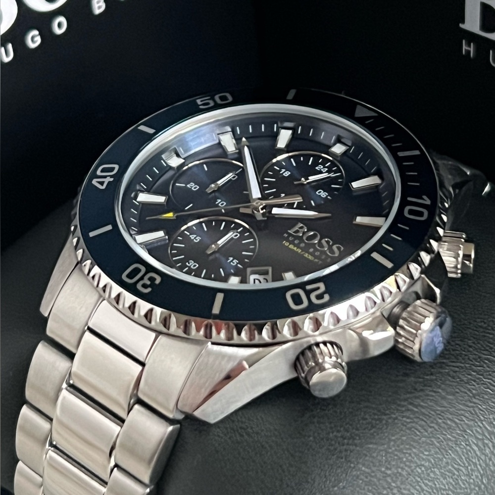 💰SOLD - HB1513907 - Hugo Boss Men’s Admiral Blue Dial Watch - Picture 4 of 13